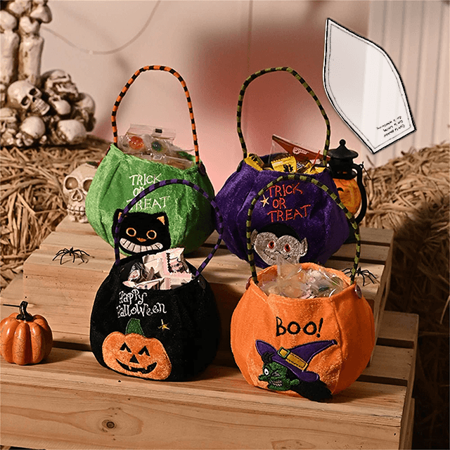 Halloween Trick or Treat Basket Template Set - With Instructions
