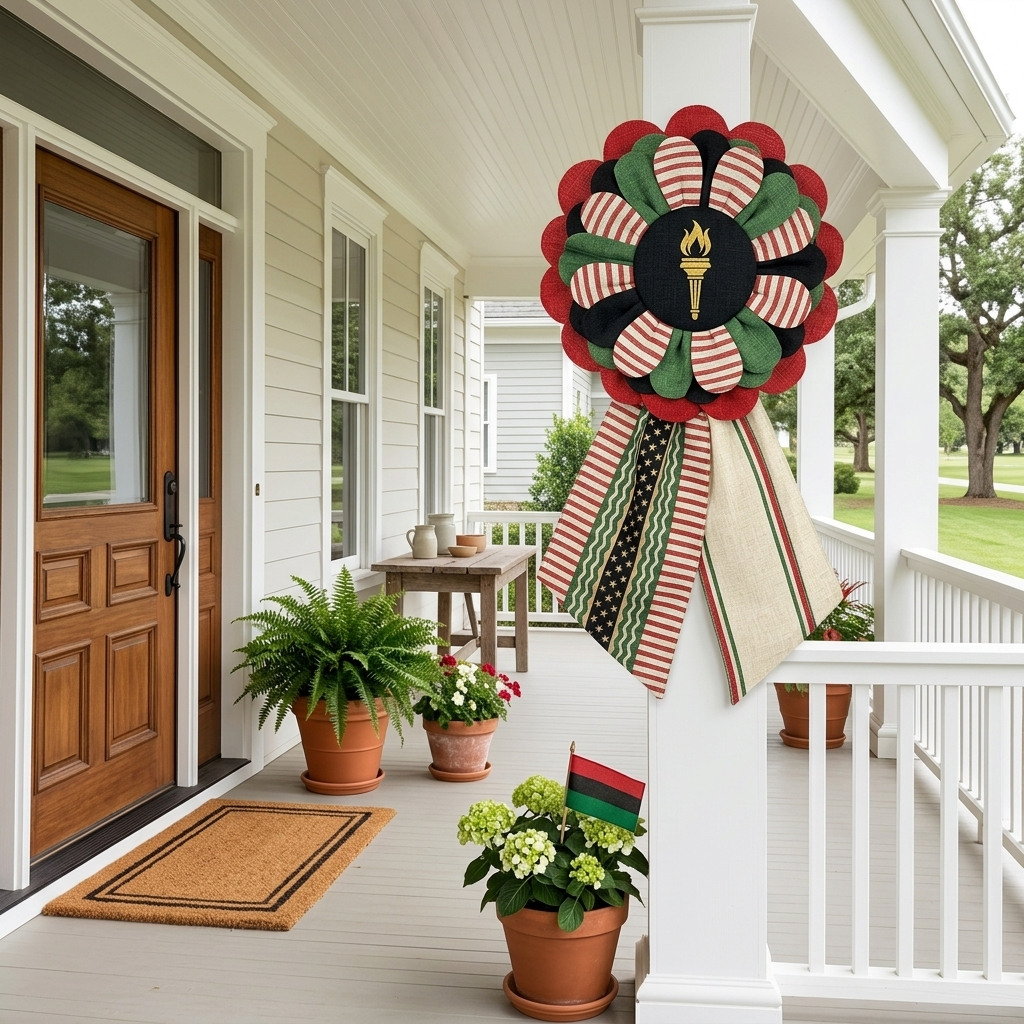 Custom Fabric Flower Door Hanger Sewing Template Set - With Instructions