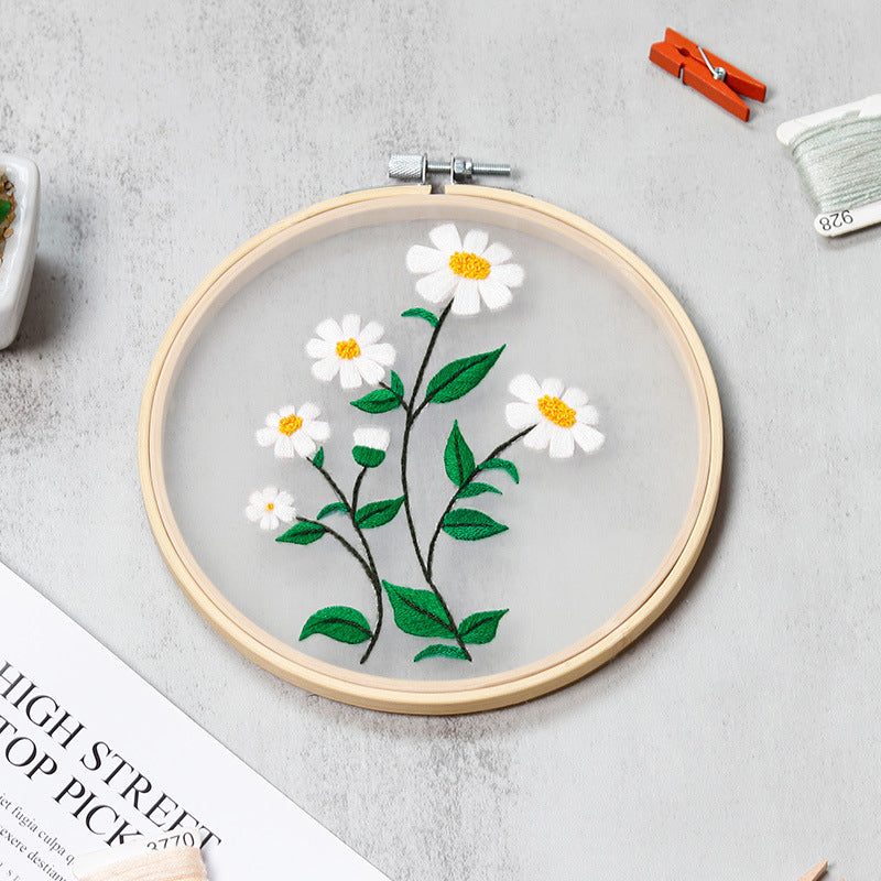 Elegant Flower Series DIY Embroidery Kits