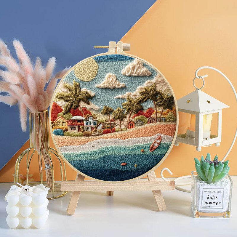 Coastal Scenery Embroidery Kit