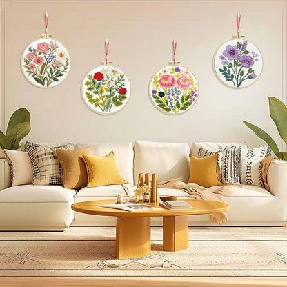 Vintage Floral Embroidery Kit