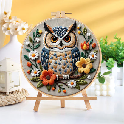 Woodland Owl Embroidery Kit