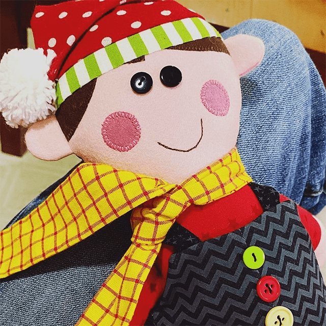 Kristy The Elf Toy Sewing Templates - With Instructions