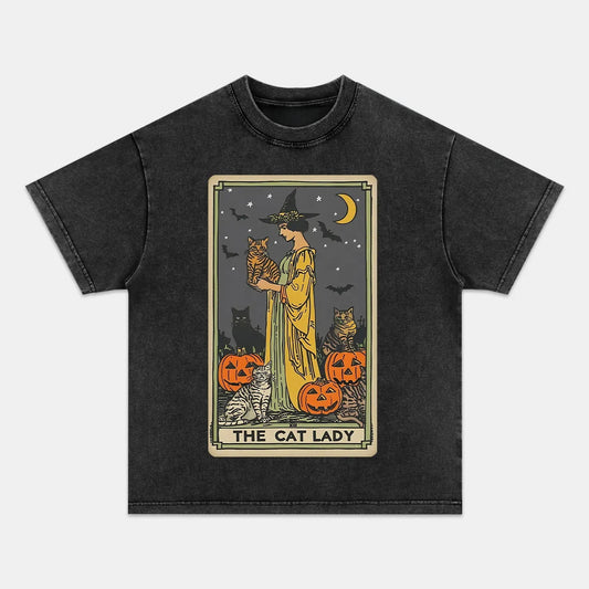 CAT LADY TAROT CARD SHIRT