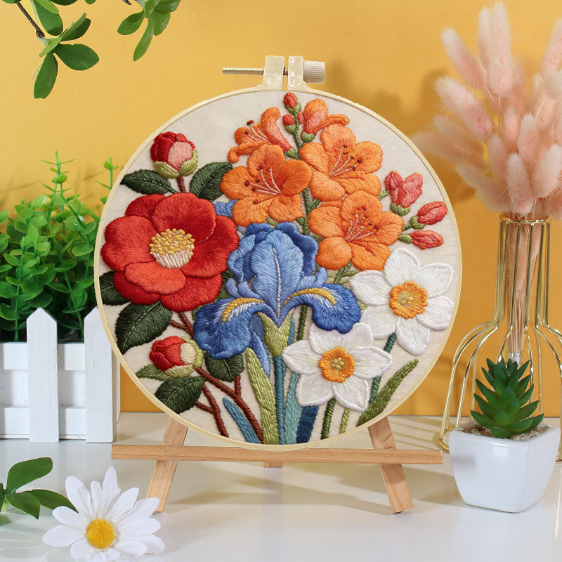 Botanical Bouquet Embroidery Kit