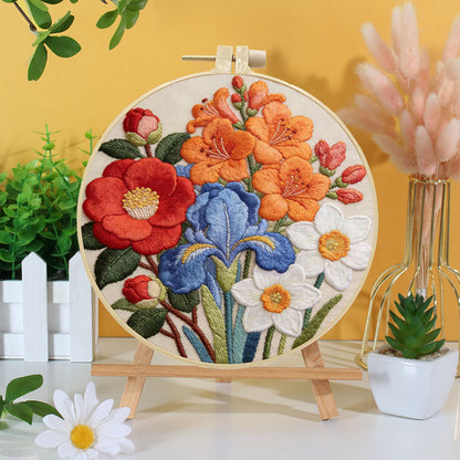 Botanical Bouquet Embroidery Kit