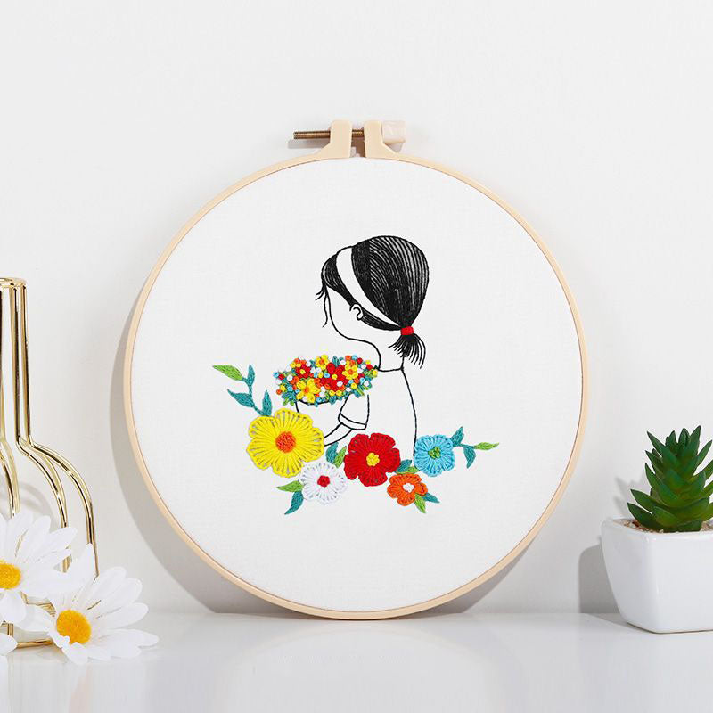 Girl & Bloom - Themed DIY Embroidery Kits