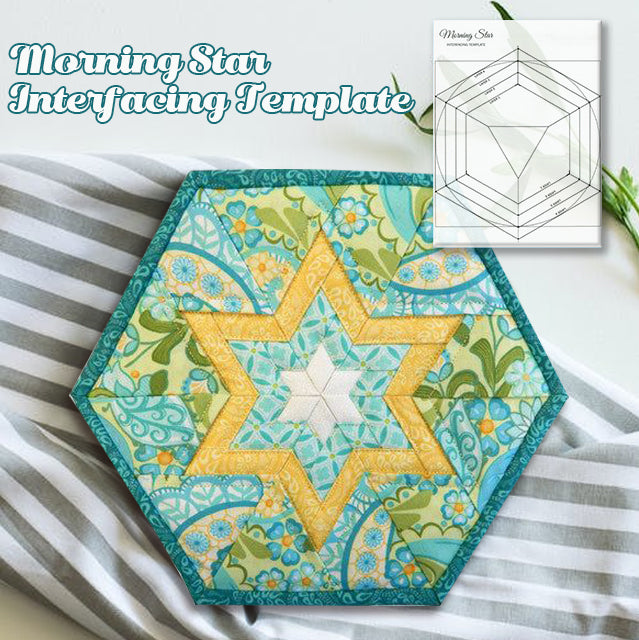 Morning Star Interfacing Template- With Instructions