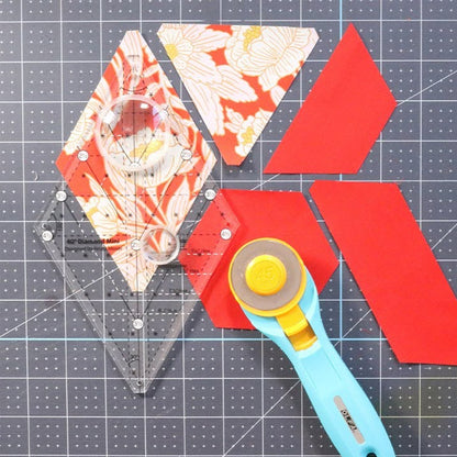 60 Degree Diamond Mini Ruler- With Instructions