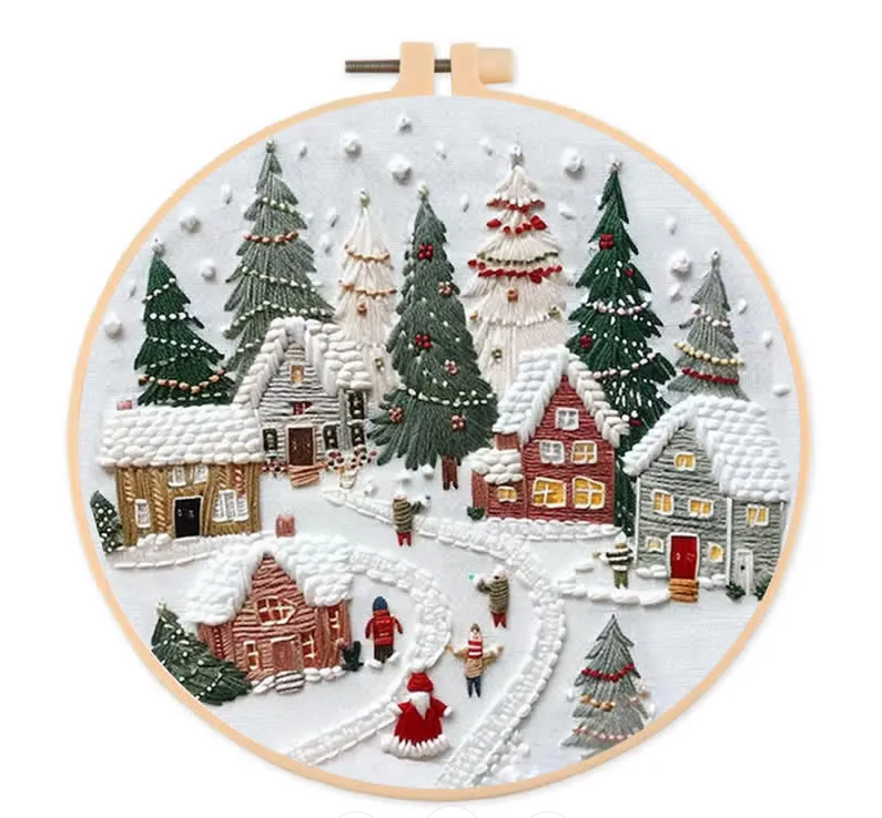 Snow Village Stitch Dream - Themed DIY Embroidery Kits