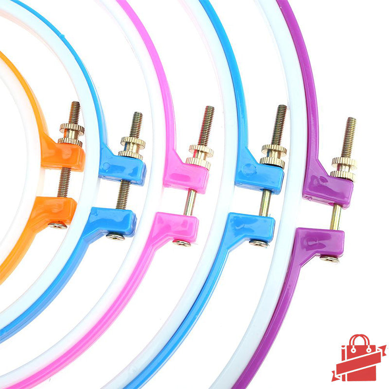 EasyStitch Plastic Embroidery Hoop Set - 5 Sizes