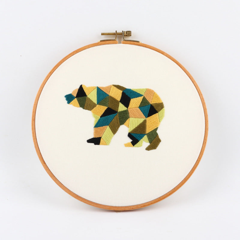 Geometric Animal - Themed DIY Embroidery Kits