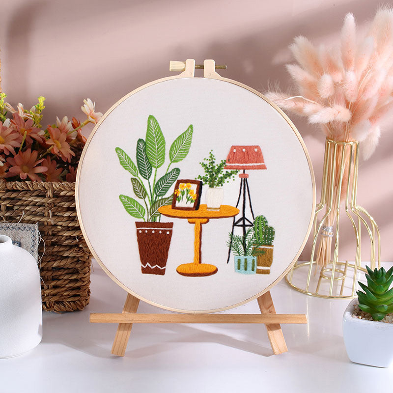 Chic Plant Corner Embroidery Kit Series
