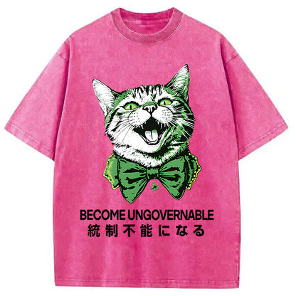 St. Patrick's Day Prank Cat Washed T-Shirt