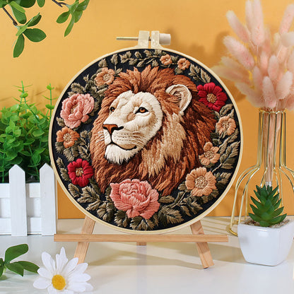 Majestic Lion Embroidery Kit