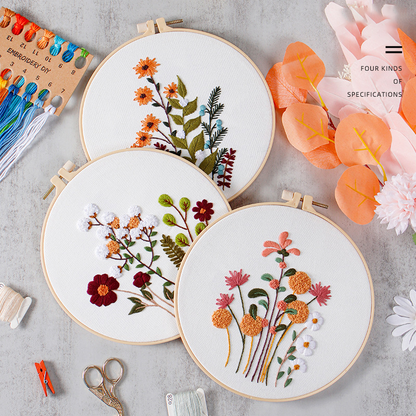 Blooming Harmony Embroidery Kit: Embark on a Vibrant Crafting Journey