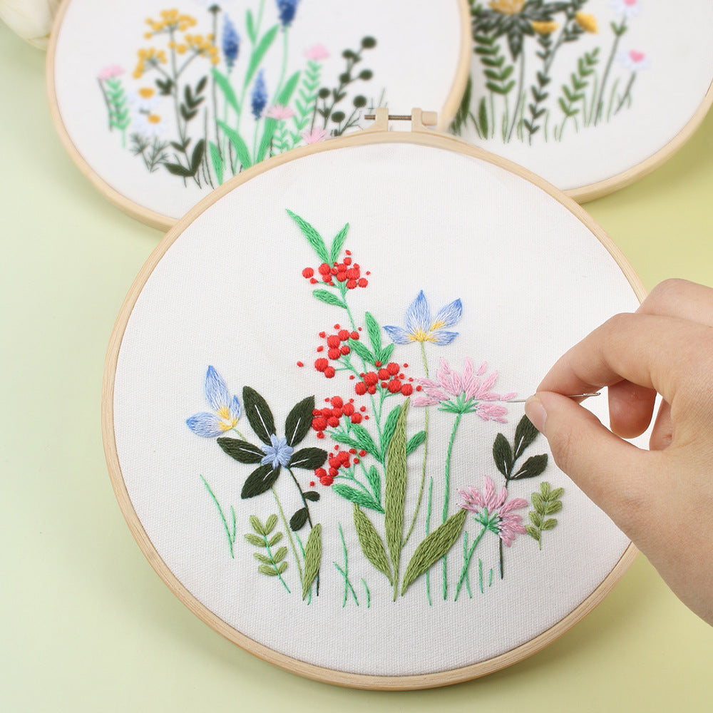 Wildflower Bouquet - Themed DIY Embroidery Kits