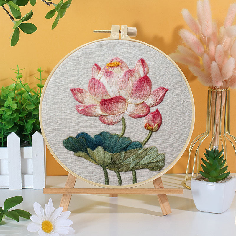Lotus Serenity Embroidery Kit