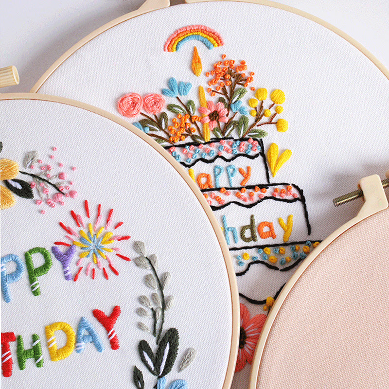 Happy Birthday Embroidery Kit: A Cheerful Stitching Celebration 🎂