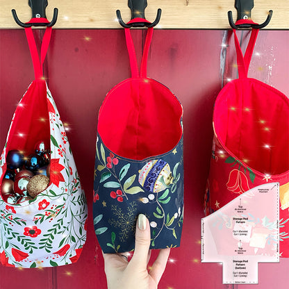 Versatile Fabric Storage Pod Templates-With Instructions