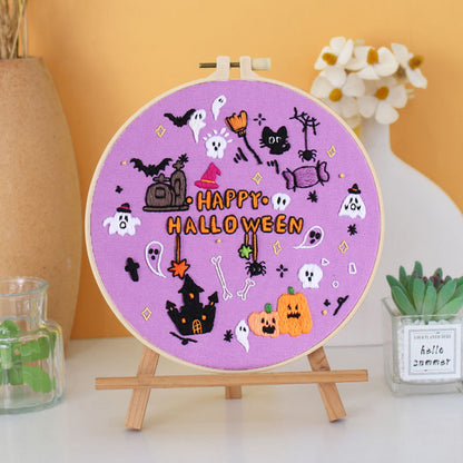 Spooky Halloween Embroidery Kit: Unleash Your Creative Spirit!