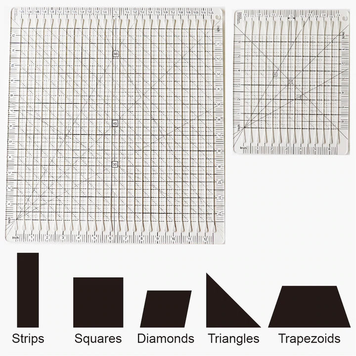 Sewing Design 5-In-1 Quilt Cutting Ruler