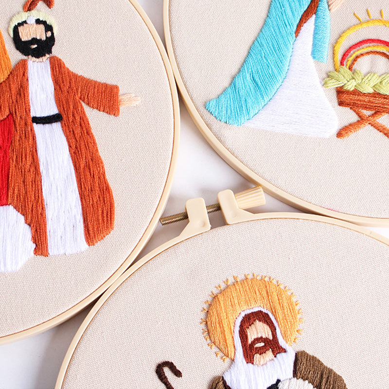 Nativity Scene Embroidery Kit: Celebrate the Spirit of the Season with Every Stitch