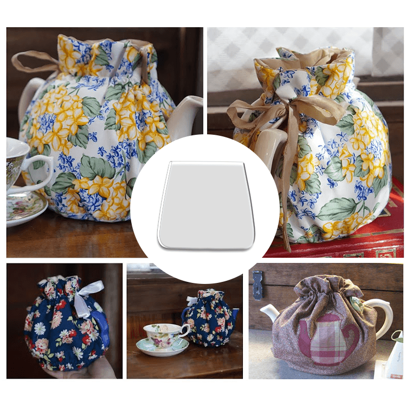 DIY Teapot Cozy Kit （Template + Fabric）- With Instructions