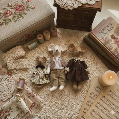 Mouse Family Sewing Template Set + With Instructions
