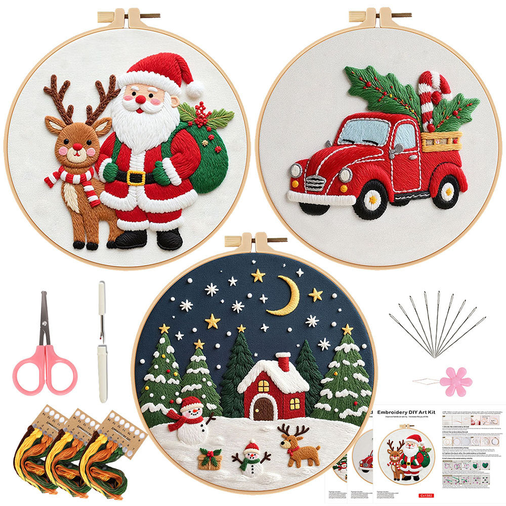 Christmas series - Themed DIY Embroidery Kits