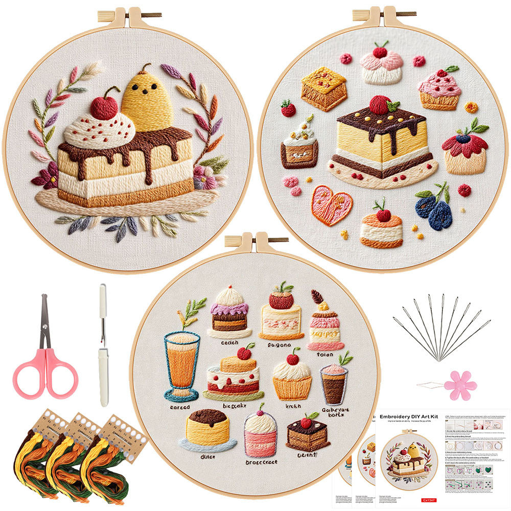 Sweet Treats - Themed DIY Embroidery Kits