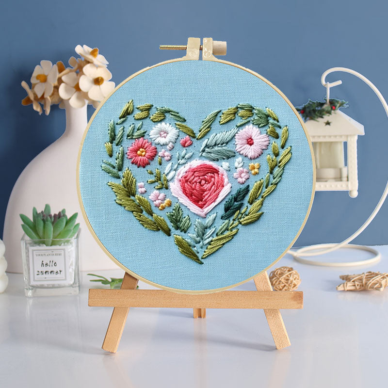 Heartfelt Bloom Embroidery Kit