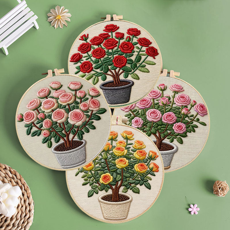 Bloom And Potted Embroidery Kit