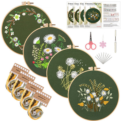 Forest flowers and plants -Themed DIY Embroidery Kits