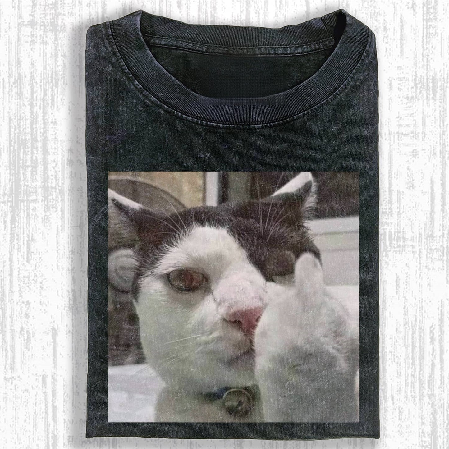 Wacky Cool Cat Middle Finger T-shirt