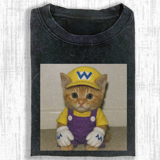 MARIO CATS MEMES T-SHIRT