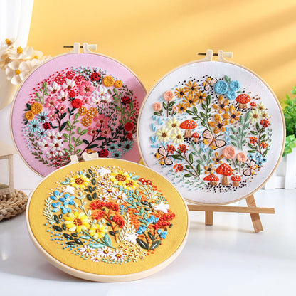 Floral Paradise Embroidery Kit: Create Your Blossoming Masterpiece