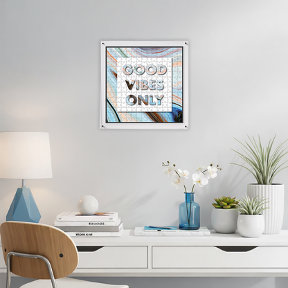 Hangable Acrylic Puzzle | Good Vibes Only