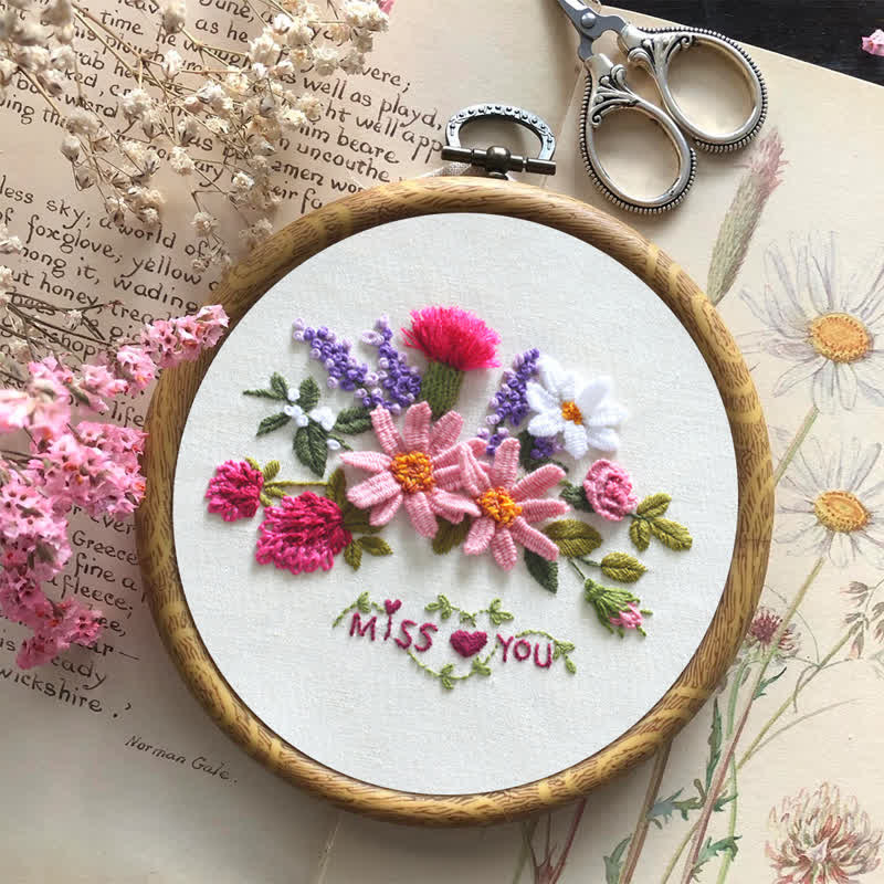 Rubbyoo Embroidery Kit - Miss You