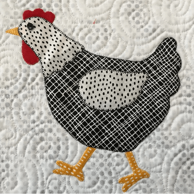 Weekend Chicken Table Runner Pattern Sewing Templates Set - With Instructions