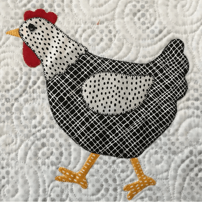 Weekend Chicken Table Runner Pattern Sewing Templates Set - With Instructions