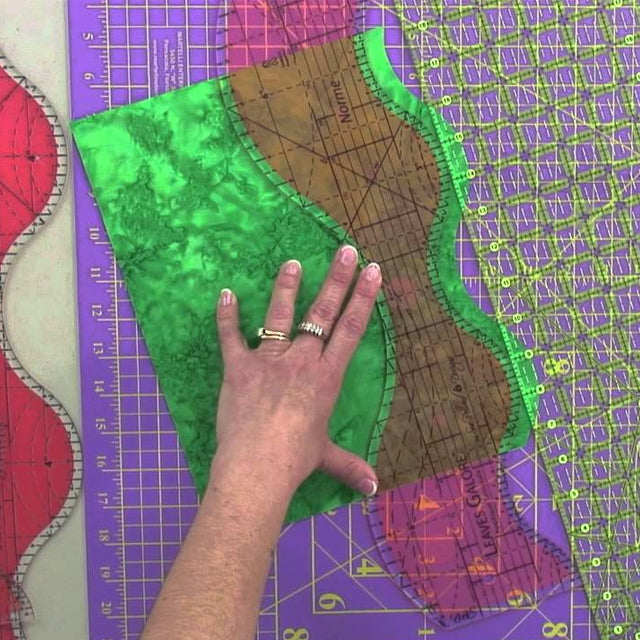 Quilt Applique - Curves Rotary Cutting Templates With Instructions