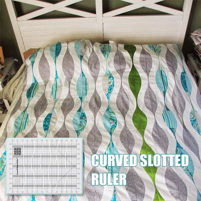 Patchwork Quilt Curved Slotted Ruler (With Instructions)
