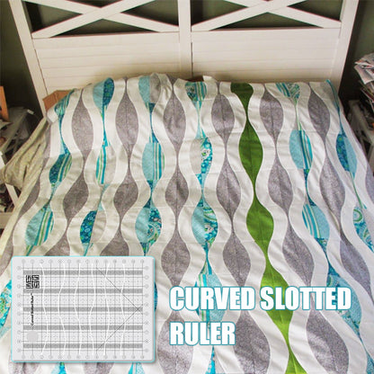 Patchwork Quilt Curved Slotted Ruler (With Instructions)