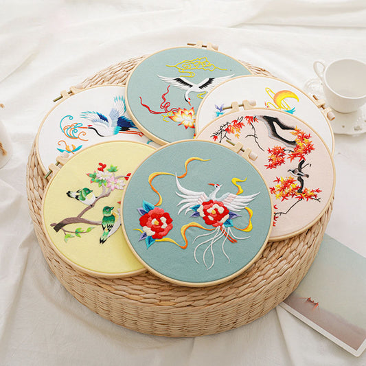 Flowers and birds -Themed DIY Embroidery Kits