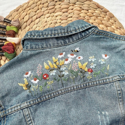 Stick Stitch Water-Soluble Embroidery Flower Collection: Stitch, Create, and Personalize