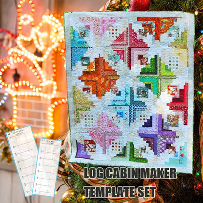Log Cabin Maker Template Set- With Instructions