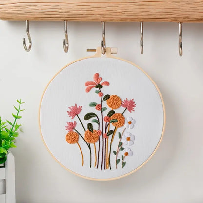 Rubbyoo Embroidery Kit - Flowers And Plants