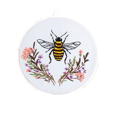 DIY Bee Embroidery Kit: Craft Your Nature-Inspired Masterpiece