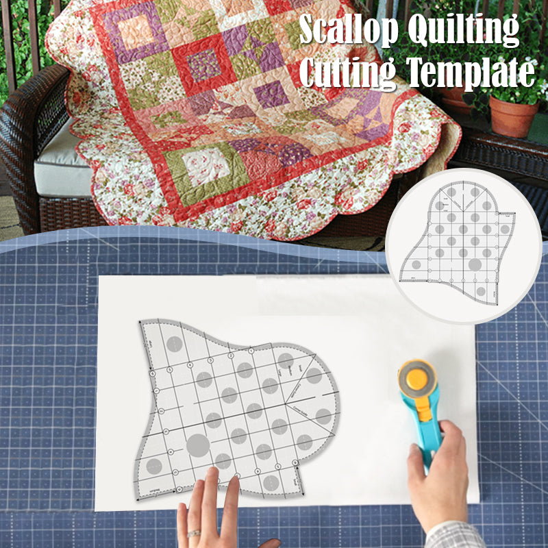 Creative Scallop Quilting Cutting Template